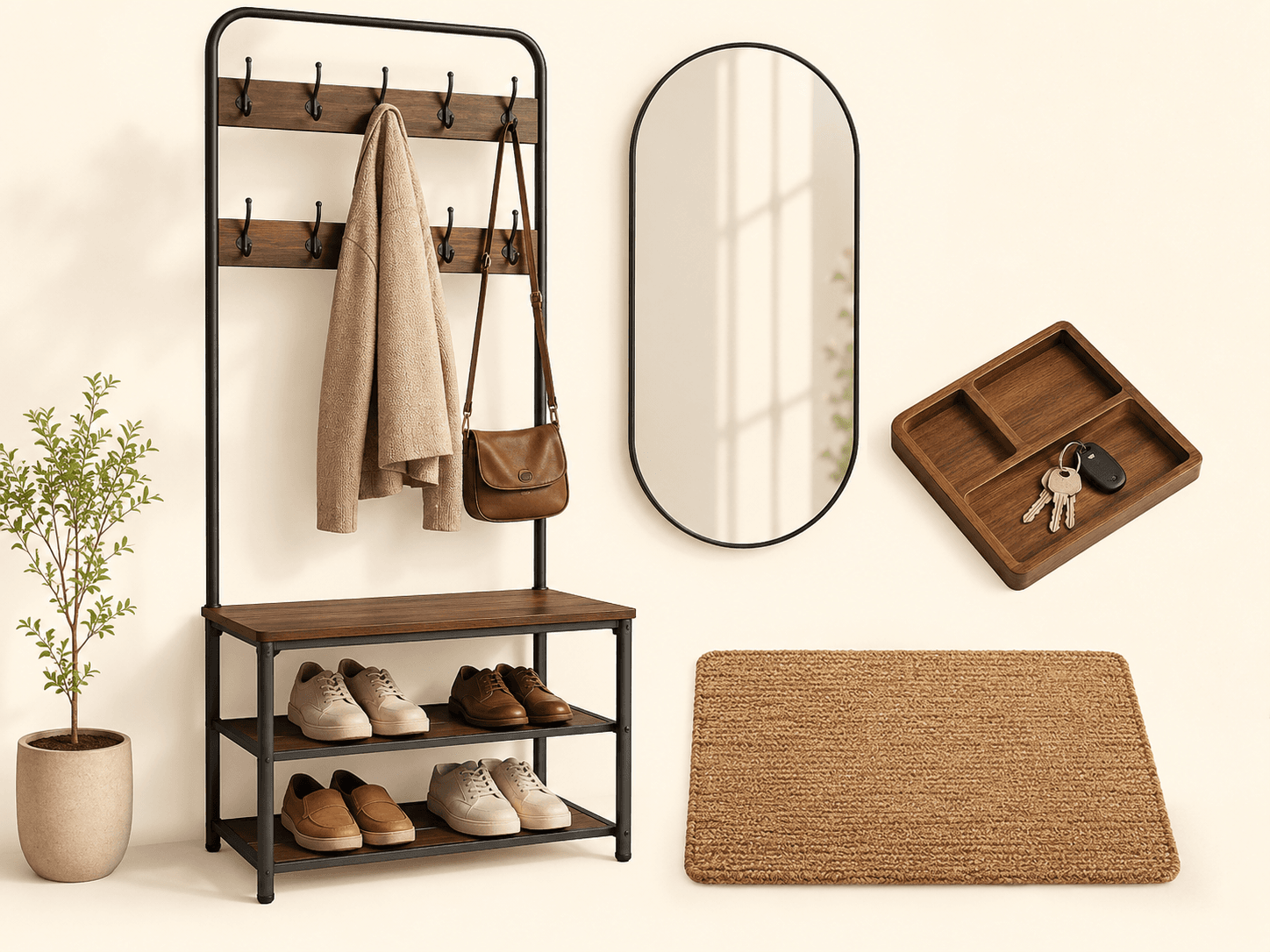Entryway Kit contents on a warm neutral background