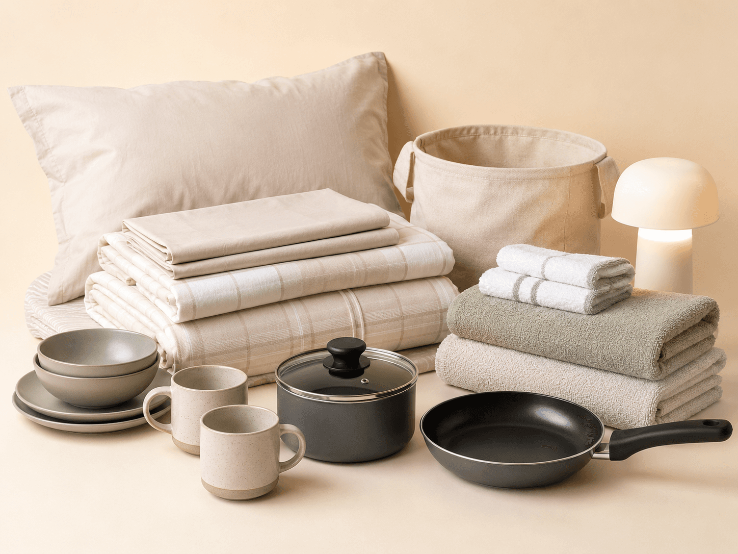 Studio-in-a-Box contents on a warm neutral background