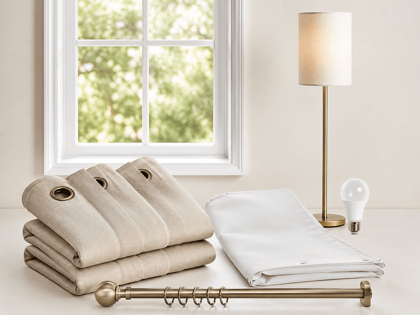 Window & Light Kit contents on a warm neutral background